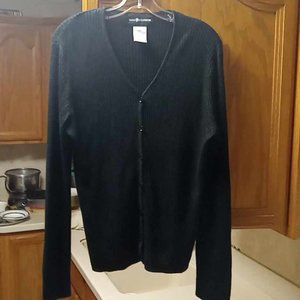 SAG HARBOR WOMENS CAEDIGAN SWEATER SIZE L